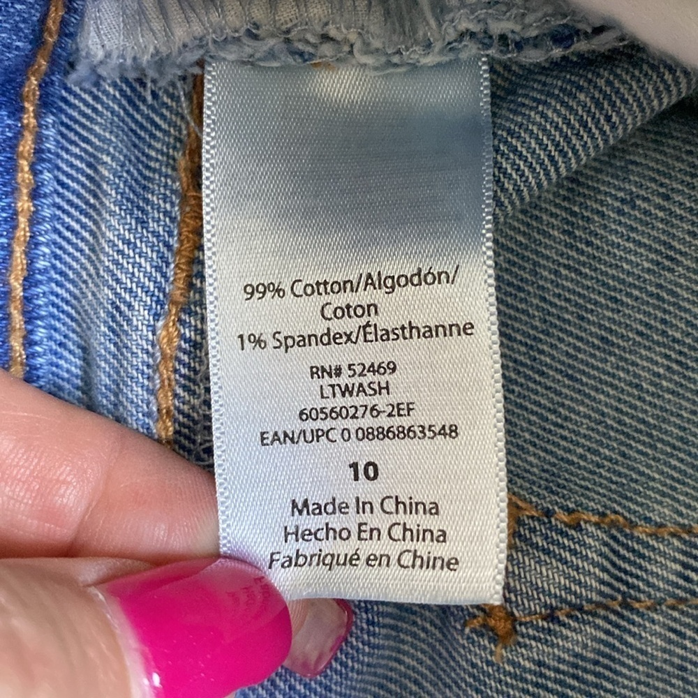 Sofia Jeans Sofia Vergara Lila Short Button Fly Distressed Jean Shorts Sz 10 NWT - Picture 8 of 9